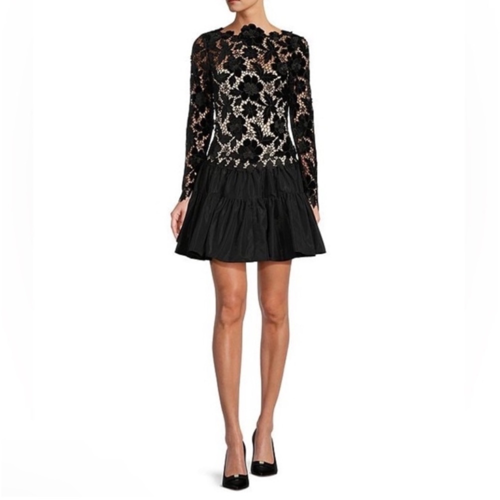 ANTONIO MELANI Black Lace Dress